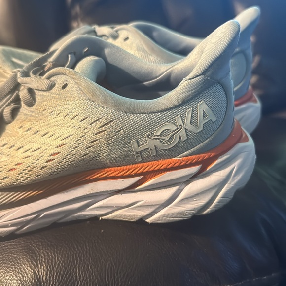 Hoka‎ One One Clifton 8 Womens 6.5 B Shoes Blue Running Walking 1119394 BFPA - Picture 3 of 16